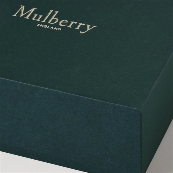 Mulberry Plaque Small Zip Around Purse Black